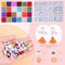 5000Pcs 4mm Seed Beads and Letter Beads 24 Colors Glass Beads Kit with 1200pcs Alphabet Beads for Jewelry Making, Jewelry Beads Set for Necklace Earring DIY Craft Jewelry Making Girls Christmas Gifts